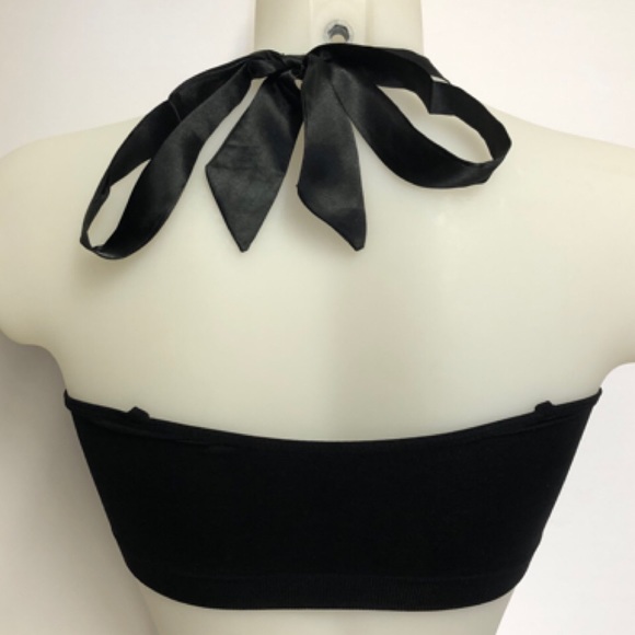 Satin Halter Bra Strap Bra - Picture 3 of 3